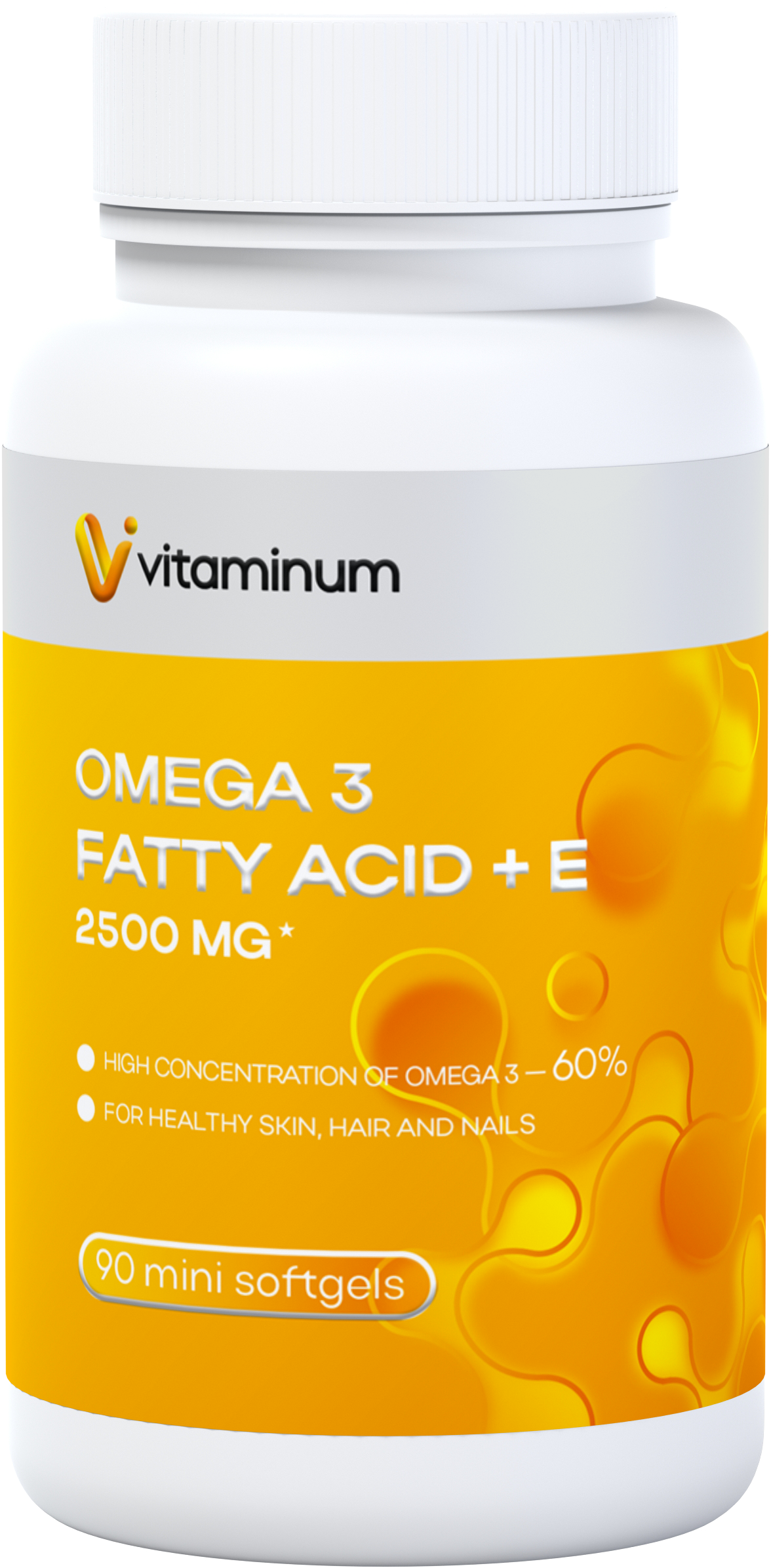  Vitaminum ОМЕГА 3 60% + витамин Е (2500 MG*) 90 капсул 700 мг   в Серове